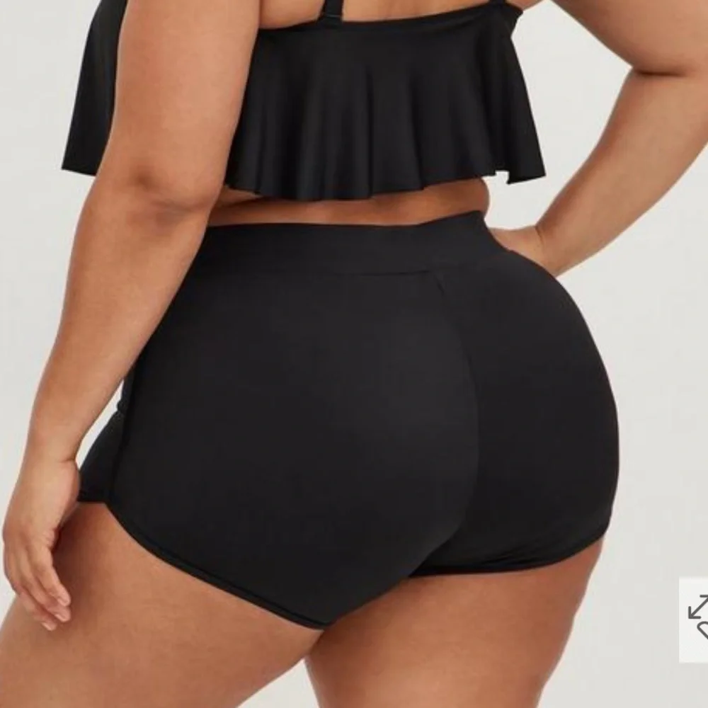 New!‎ Torrid sz 3 Dolphin Hem High-Rise 4 Inch Swim Short 3X - Picture 3 of 3